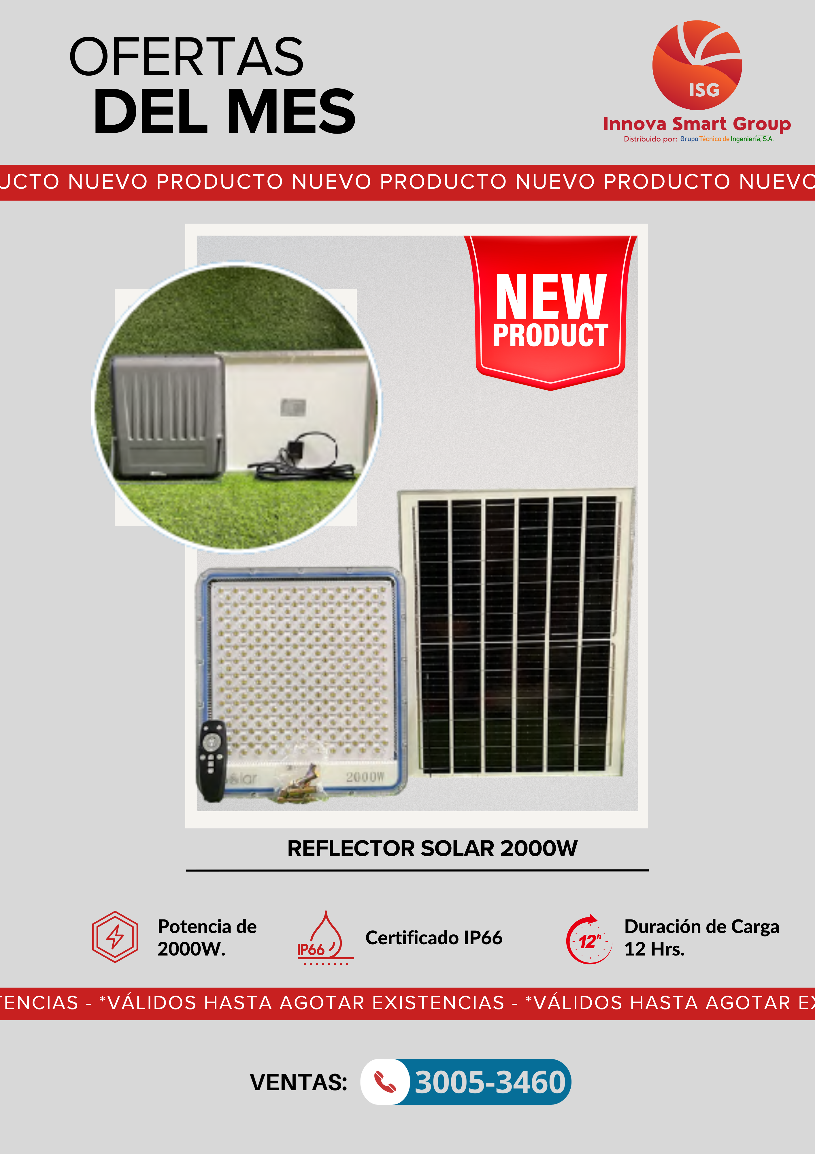 Reflector Solar de 2000w